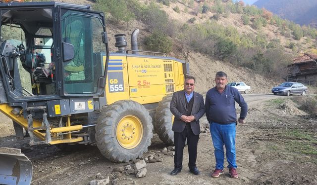Durağan köylerinde yol ve altyapı çalışmalarına yakın takip