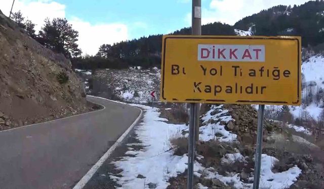 Bu yol her kış ulaşıma kapanıyor