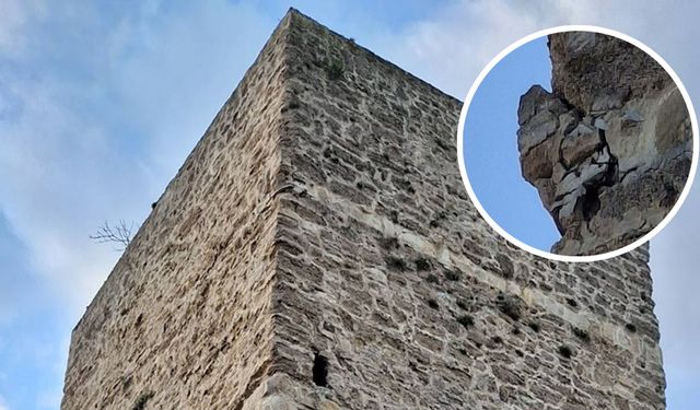 Sinop Kalesi’nde gevşeyen taşlar tedirgin ediyor