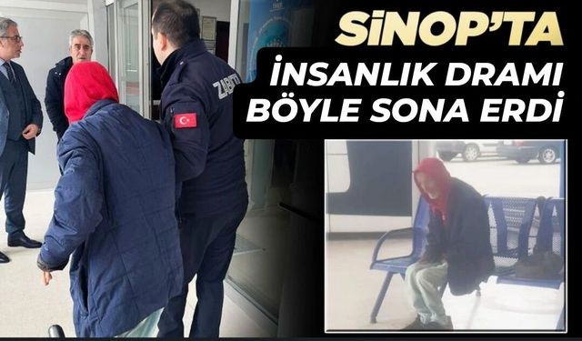 Sinop'ta hastane çıkışı sahipsiz kalan yaşlı adam koruma altına alındı