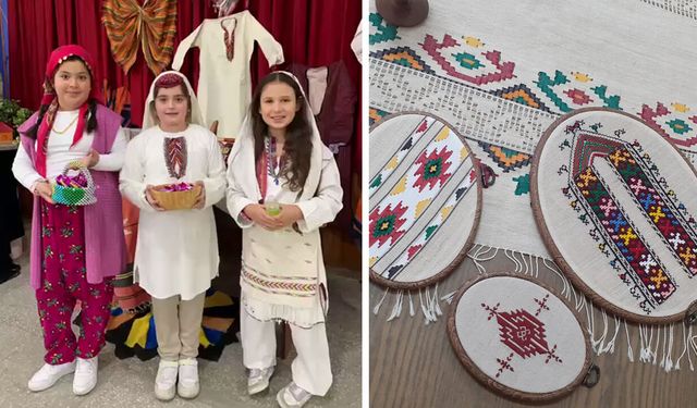 Minik kültür elçileri Sinop ketenini tanıttı