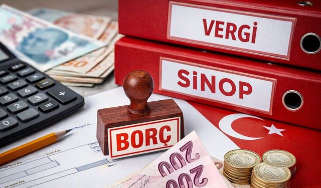 Sinop’ta 23 borçlu: Vergi borcu 346 Milyon TL’ye dayandı