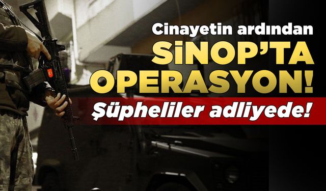 Sinop'a uzanan cinayet soruşturmasında 12 gözaltı