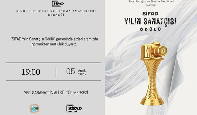 Sinop’ta “Yılın Sanatçısı Ödülü" sahiplerini buluyor