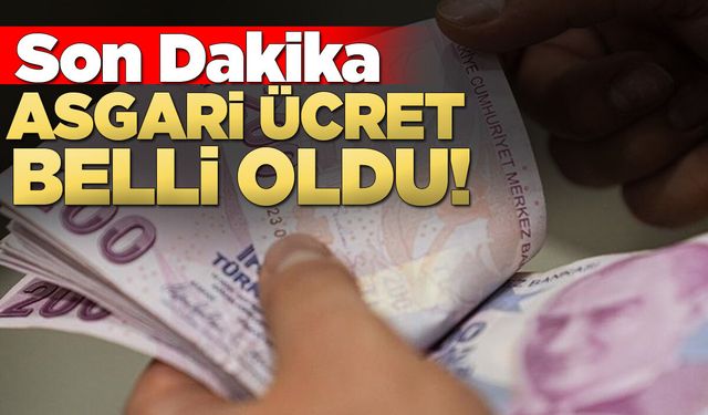 Son dakika! Asgari ücret belli oldu!