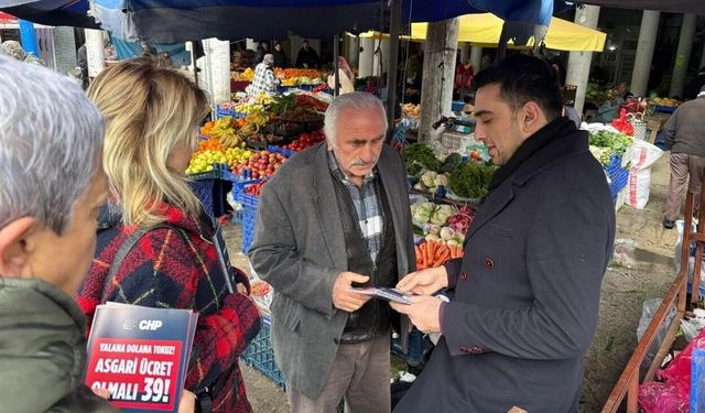 CHP Sinop İl Başkanlığından pazarcı esnafına ziyaret