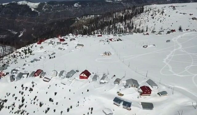 Türkiye'nin en yüksek kar kalınlığı Düzce'de ölçüldü