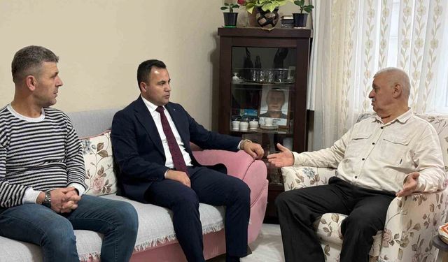 Kaymakam Uzan ilk ziyaretini şehit ailesine yaptı