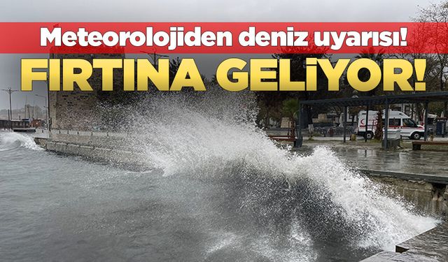 Sinop kıyıları için fırtına uyarısı