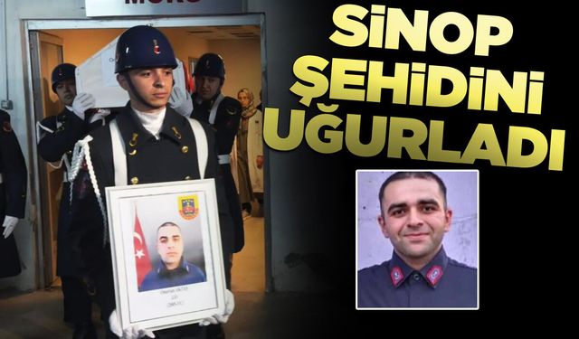 Sinop şehidini gözyaşlarıyla uğurladı