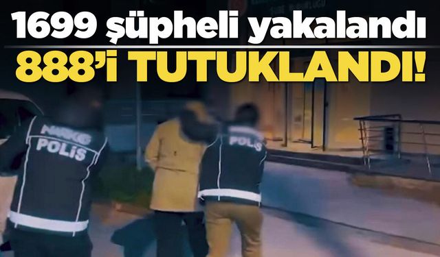 Sinop dahil 75 ilde yasaklı maddeye darbe!