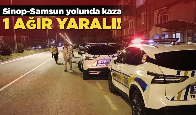 Yola savrulan yaya ağır yaralandı