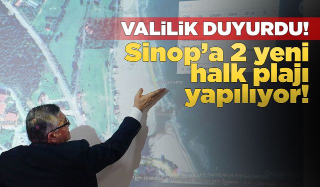 Sinop’a iki yeni ücretsiz halk plajı yapılacak