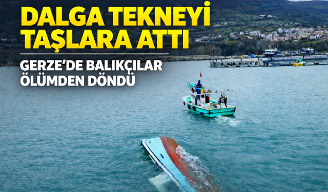 Gerze'de balıkçı teknesi battı