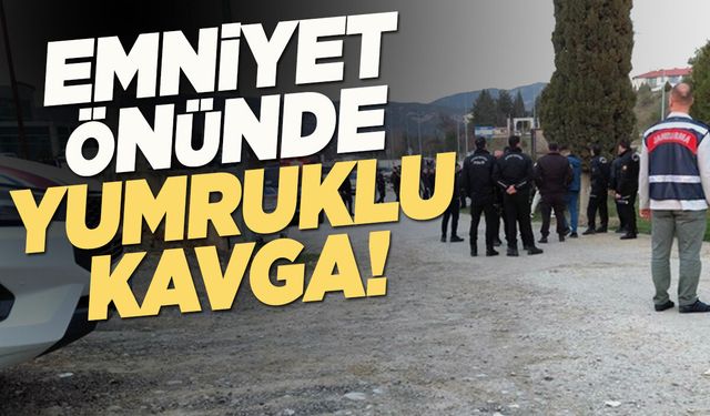 Piknik alanında başlayan kavga karakol önüne taşındı!