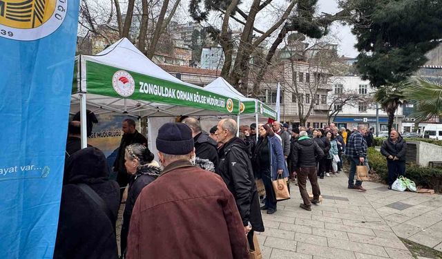 Zonguldak'ta ücretsiz fidan dağıtımı