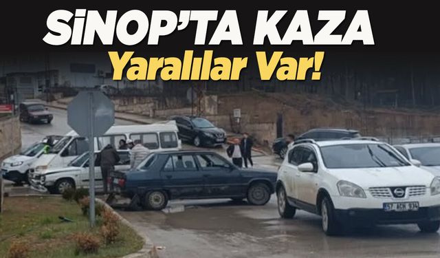 Sinop’ta zincirleme trafik kazası: Yaralılar var