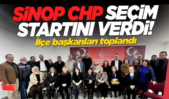 CHP Sinop İl Başkanlığı Ayancık’ta ilçe başkanları toplantısı düzenledi