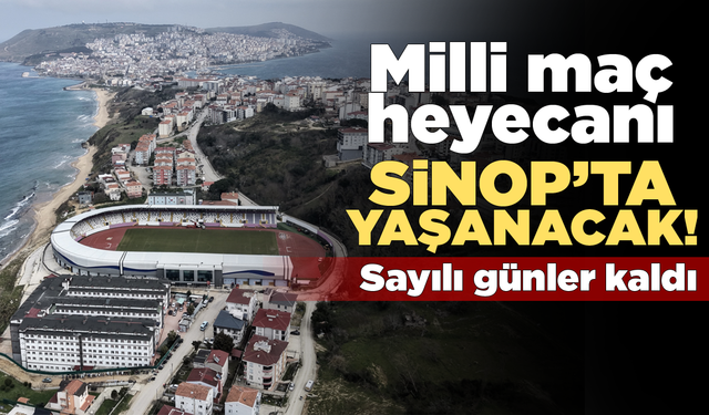 Sinop Şehir Stadı milli maça hazırlanıyor
