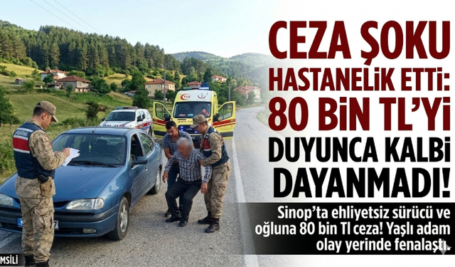 Sinop'ta Ceza Şoku: 80 Bin TL’yi Duyunca Fenalaştı!
