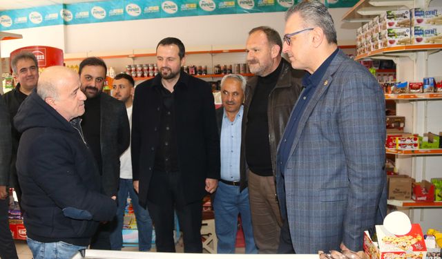 Milletvekili Çilez esnaf ziyaretinde bulundu