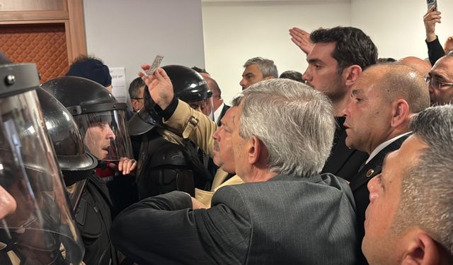 Zonguldak'ta il genel meclisi seçiminde arbede çıktı