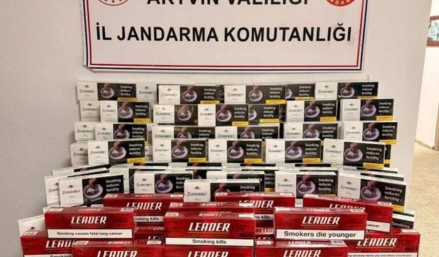 9 bin 690 paket sigara ele geçirildi