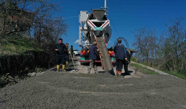 Ordu'da 25 yıllık yol sorunu çözülüyor