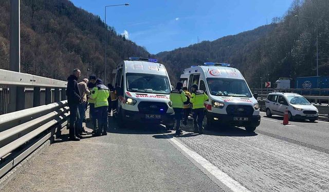 TEM Otoyolu'nda 5 aracın karıştığı zincirleme kaza