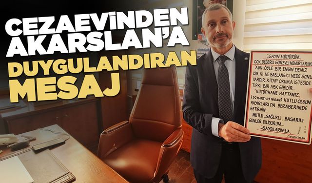 Sinop’ta mahkûmdan Kütüphane Haftası'na mesaj