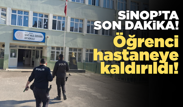 Sinop’ta ortaokul öğrencisinin ayağından otomobil geçti