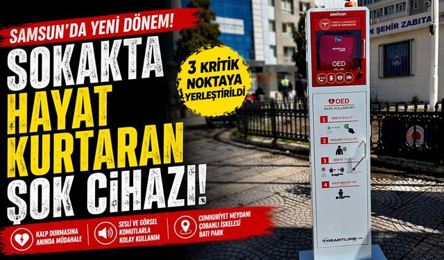 Sokaklara Ani Kalp Durmasına Karşı Şok Cihazı Yerleştirildi