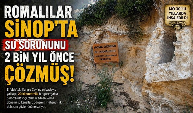 Romalılar Sinop’ta Su Sorununu 2 Bin Yıl Önce Çözmüş!