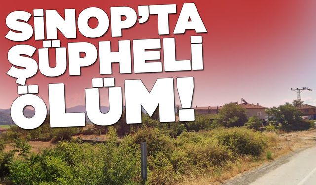 Sinop'ta bir kadın evinin önünde asılı bulundu