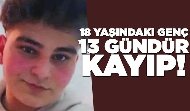 Sinoplu genç 13 gündür kayıp!