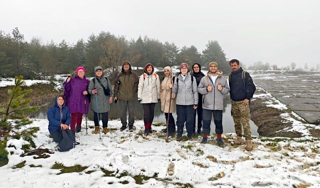 Sinop’ta doğa tutkunlarından doğayla iç içe yürüyüş