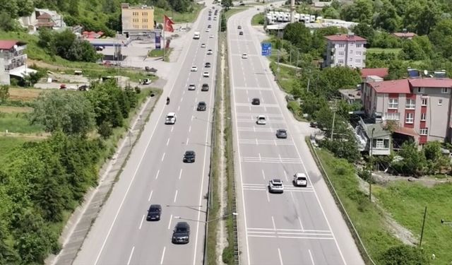Samsun-Ankara kara yolunda dönüş yoğunluğu