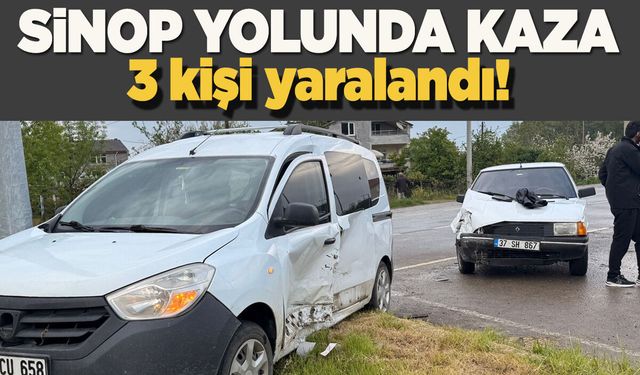 İki otomobil çarpıştı: Kazada 3 kişi yaralandı