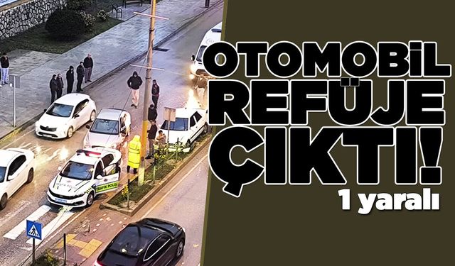 Yağışlı hava kaza getirdi: 1 yaralı