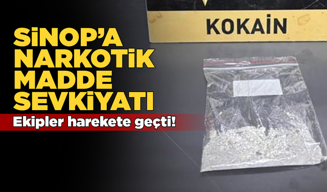 Sinop'a narkotik madde sevkiyatına operasyon