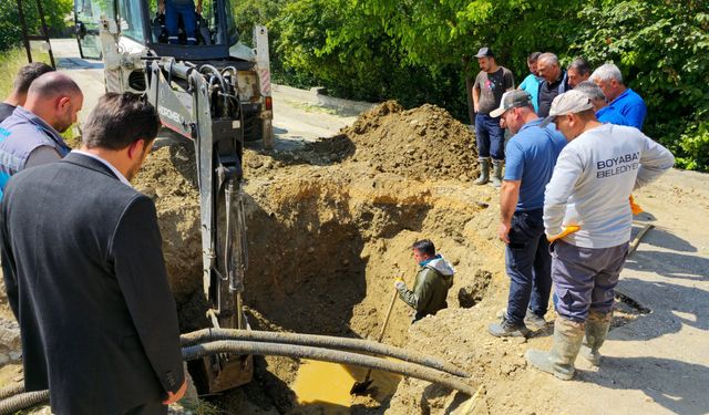 İlçede uzun süredir devam eden su arızası giderildi