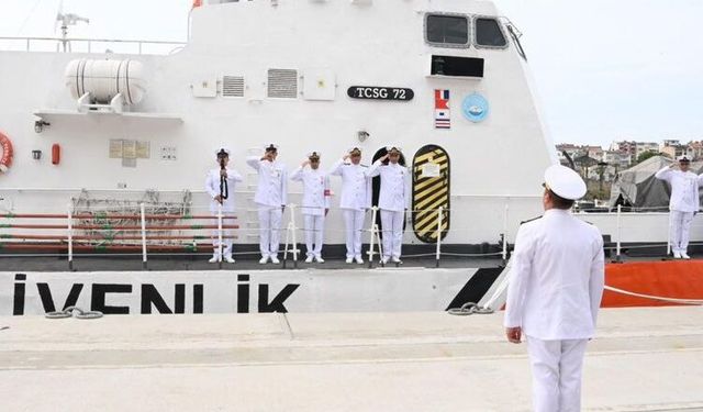 Sinop Sahil Güvenlik Komutanlığında devir teslim töreni