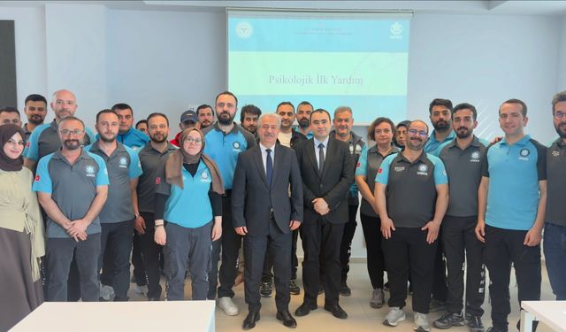 UMKE Psikososyal Destek Eğitimi yerinde incelendi