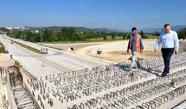 Boyabat çevre yolu çalışmaları devam ediyor