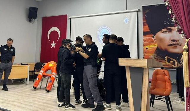 Öğrenciler rip akıntısı konusunda bilgilendirildi