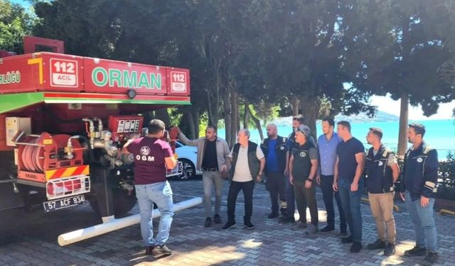 Sinop'ta orman yangınlarıyla mücadele için kurumlar el ele