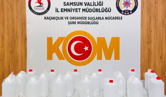 90 litre etil alkol ele geçirildi