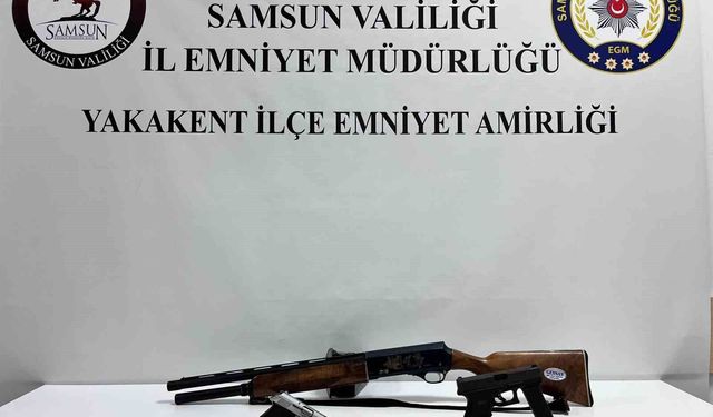 Ruhsatsız silah operasyonu: 3 silah ele geçirildi
