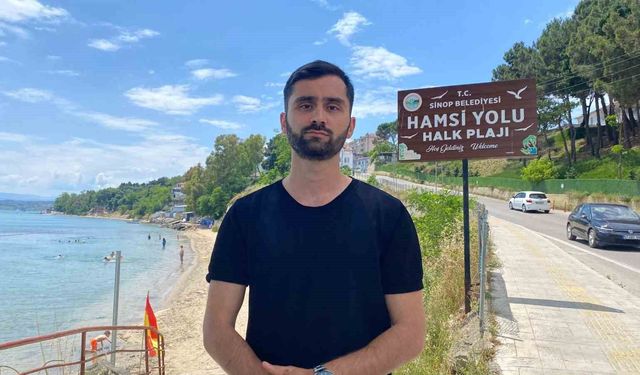 Sinoplu genç kendi imkânlarıyla kentte temizlik yapıyor!
