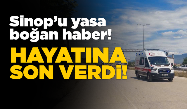 Genç şoför kendi hayatına son verdi!